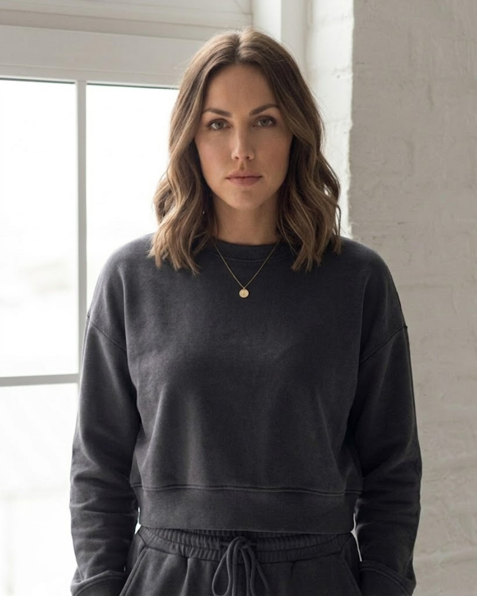 Harley Crop Crew Sweater