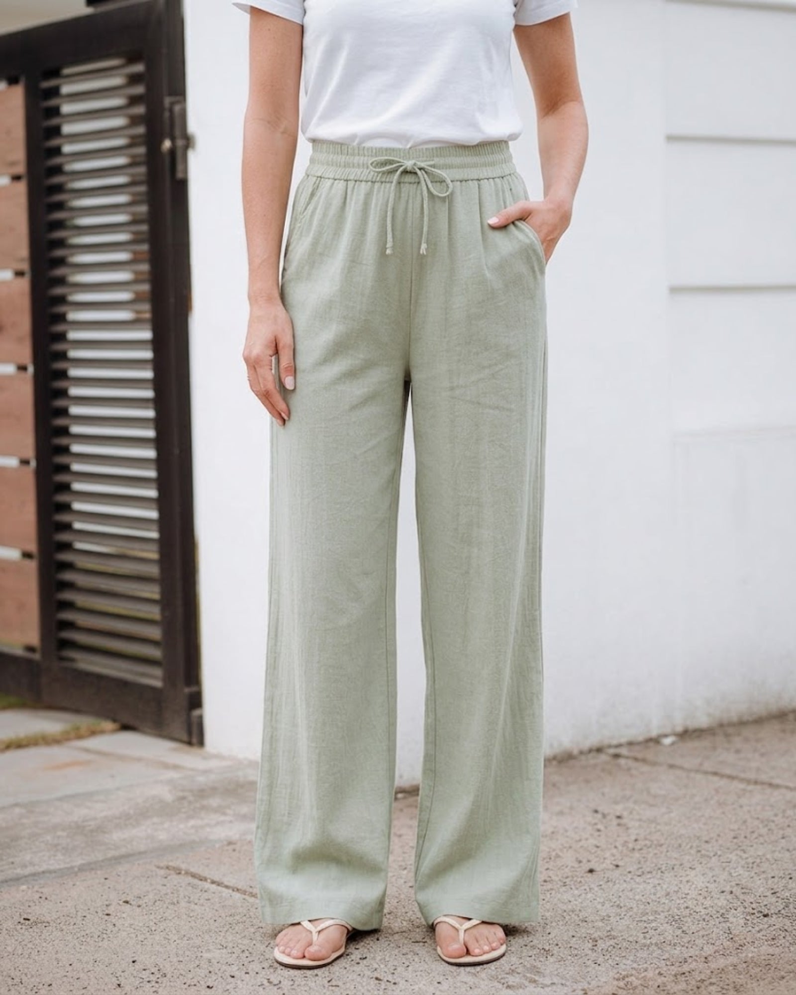 Arden Drawstring Wide Pant