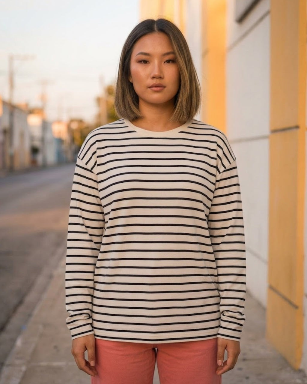 Alma Crewneck Stripe Top