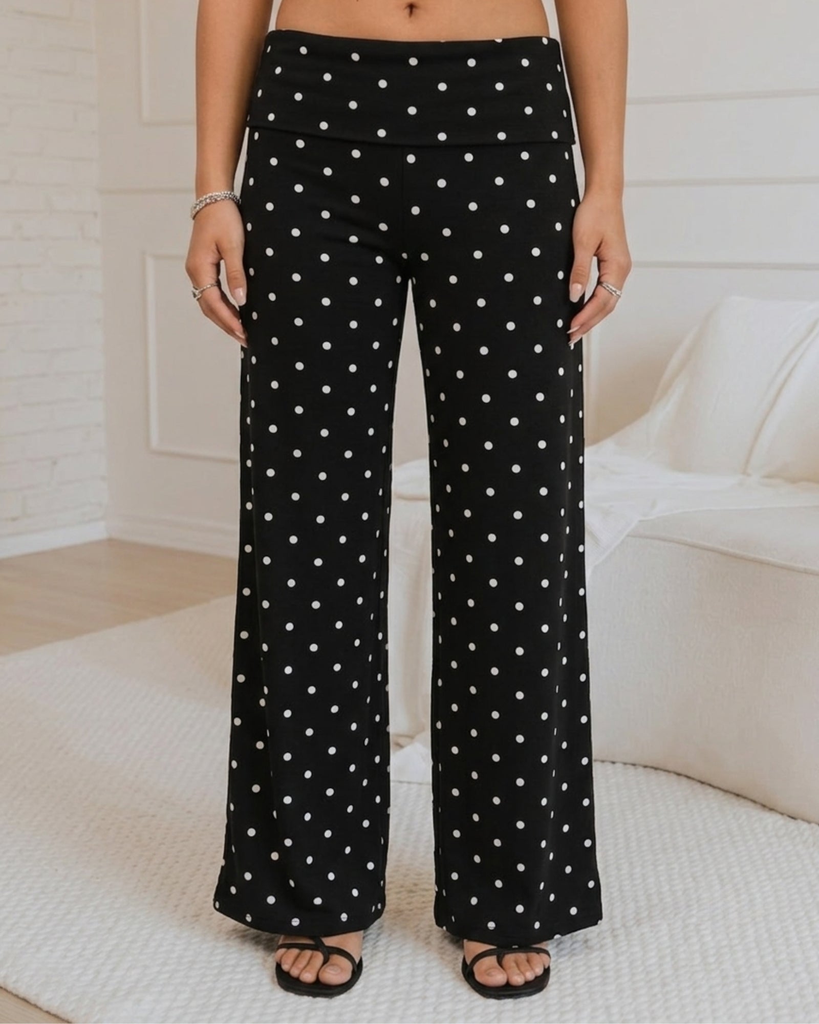 Sable Spot Fold Trouser