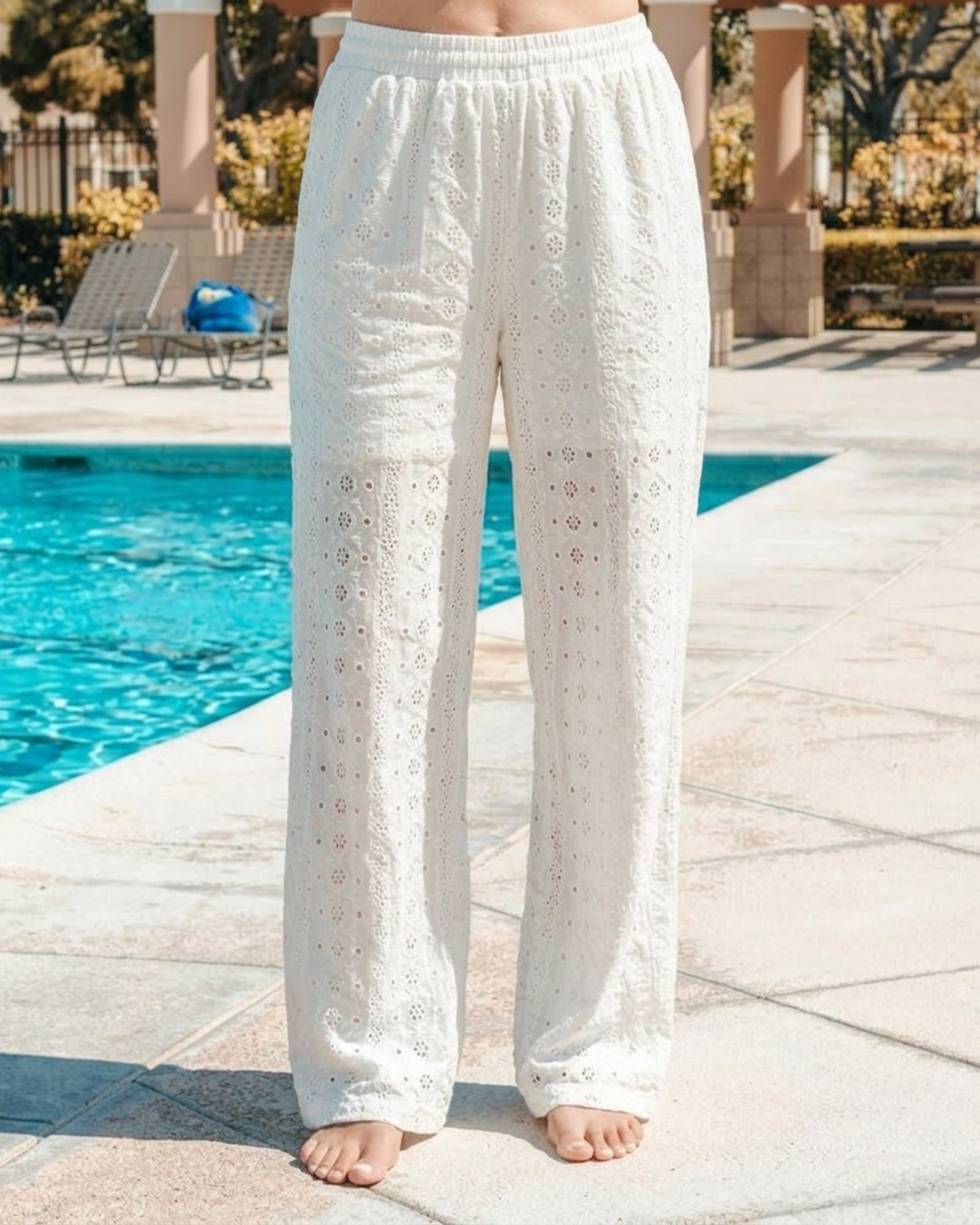 Fleur Broderie Trouser