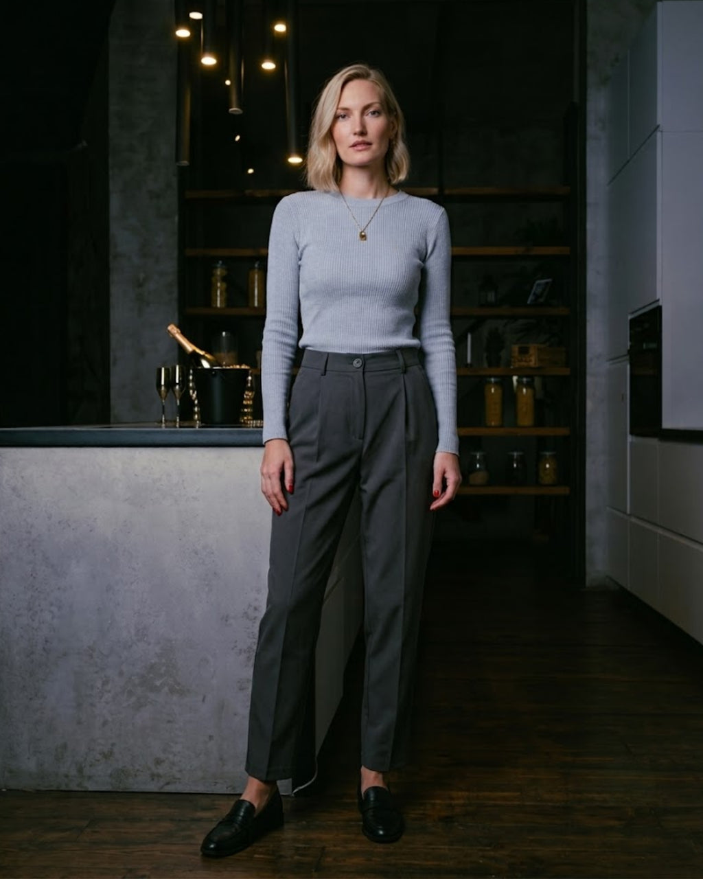 Ribbed Knit Top Sienne