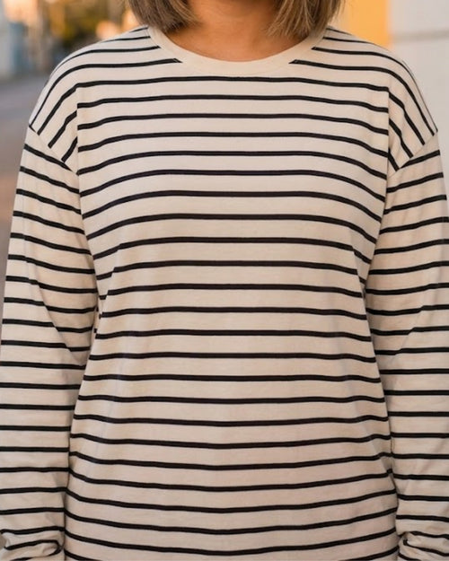 Alma Crewneck Stripe Top