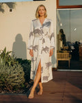 Leopard Satin Print Robe