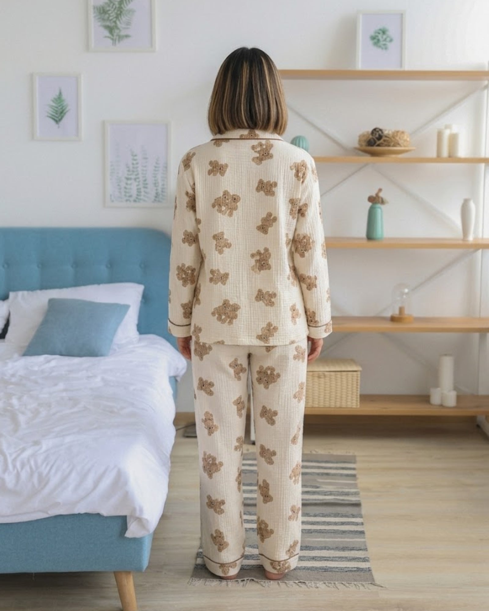 Pippa Bear Print Pyjama Set