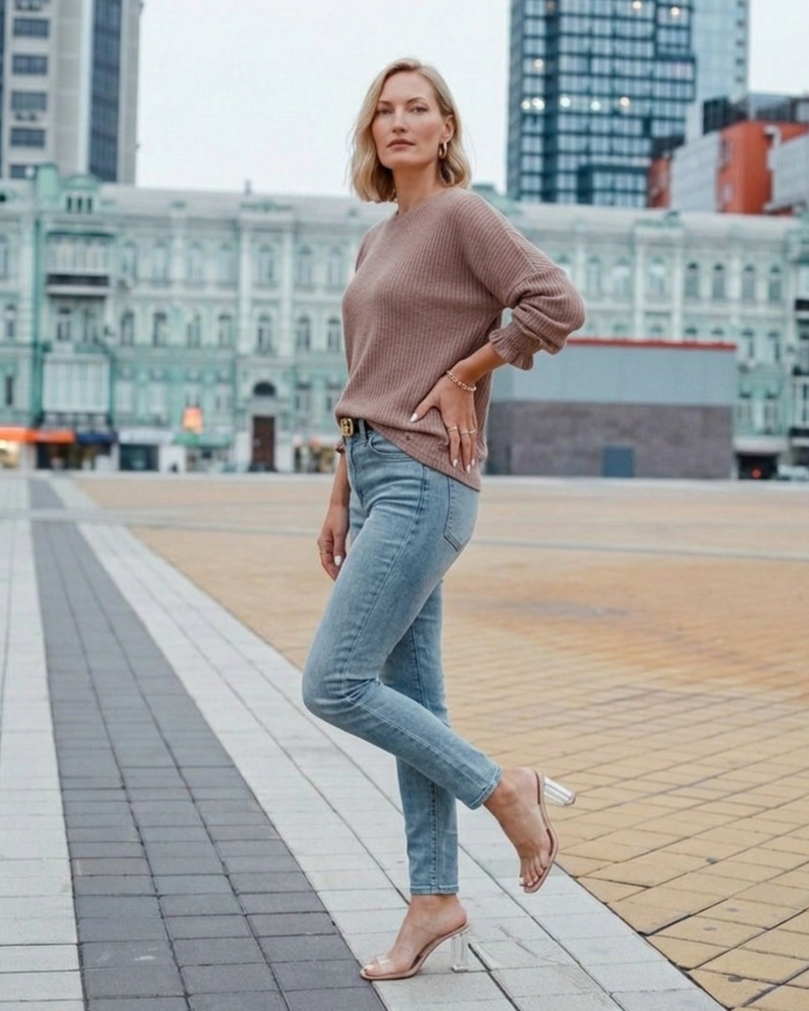 Britta Smocked Cuff Sweater