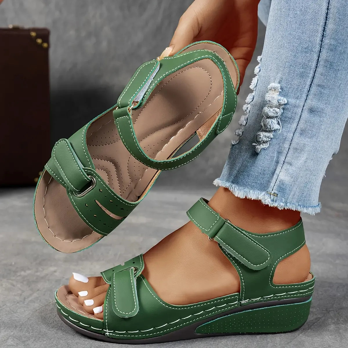 Marigold Comfort Wedge Sandal