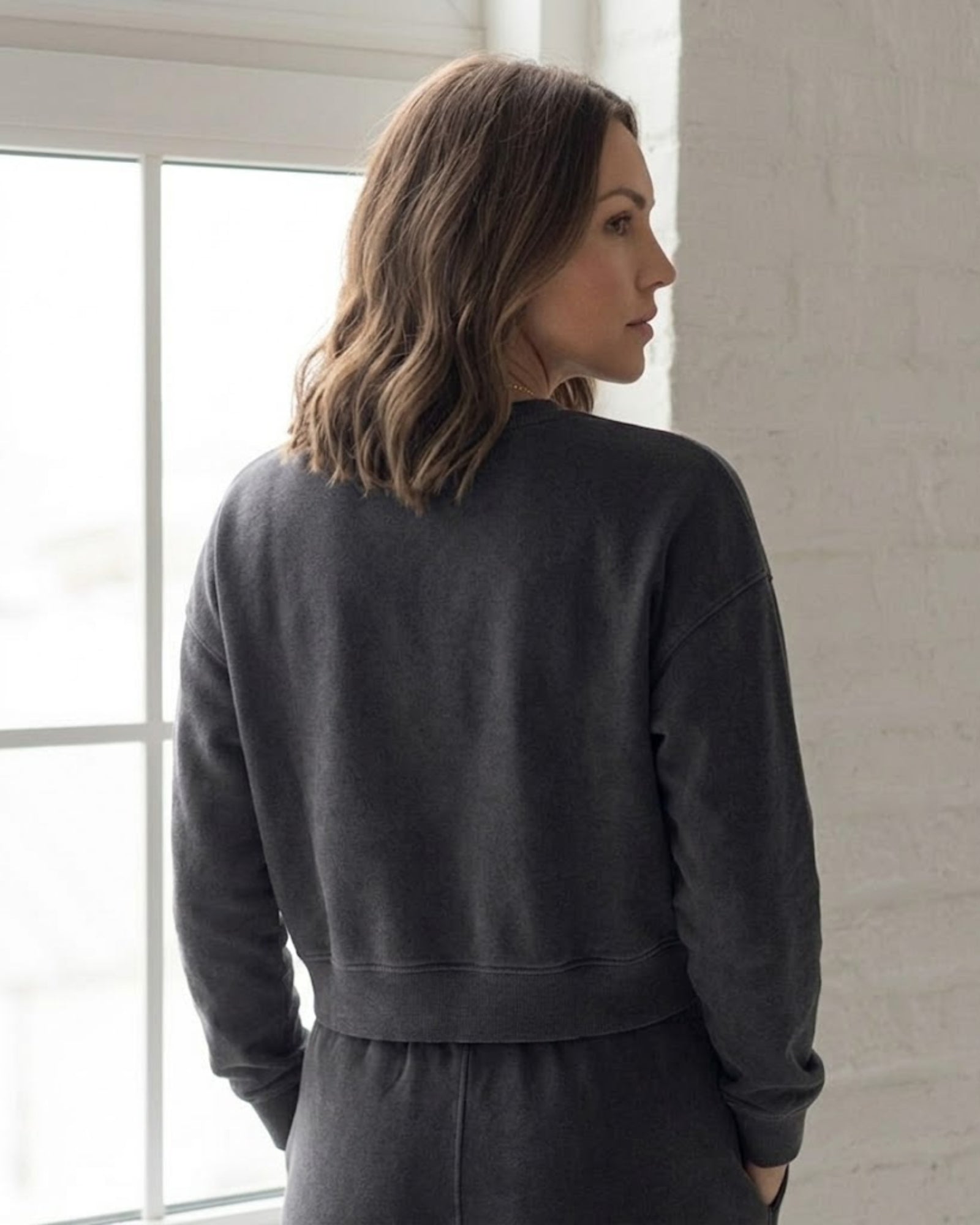 Harley Crop Crew Sweater