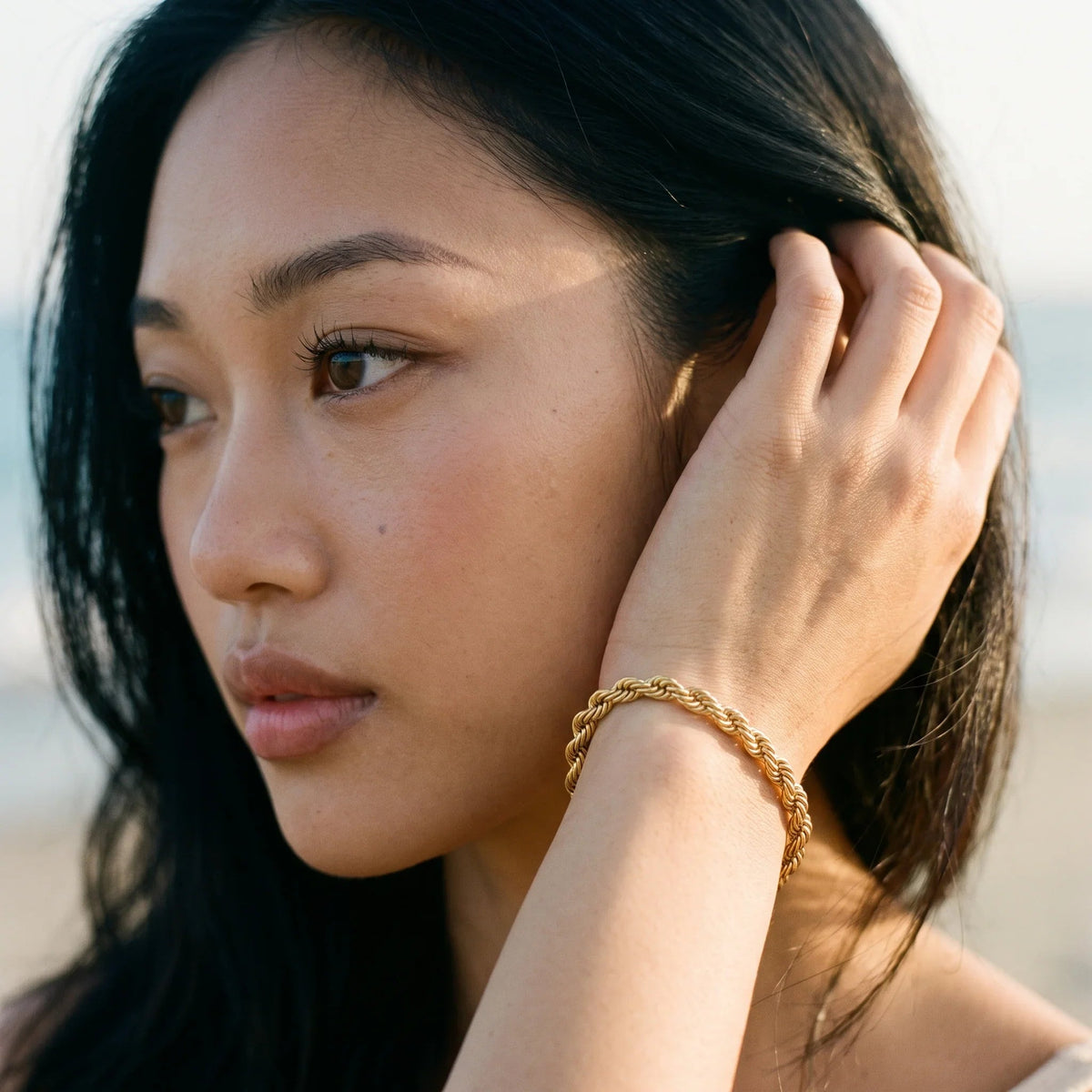 Gedraaide Schakelarmband