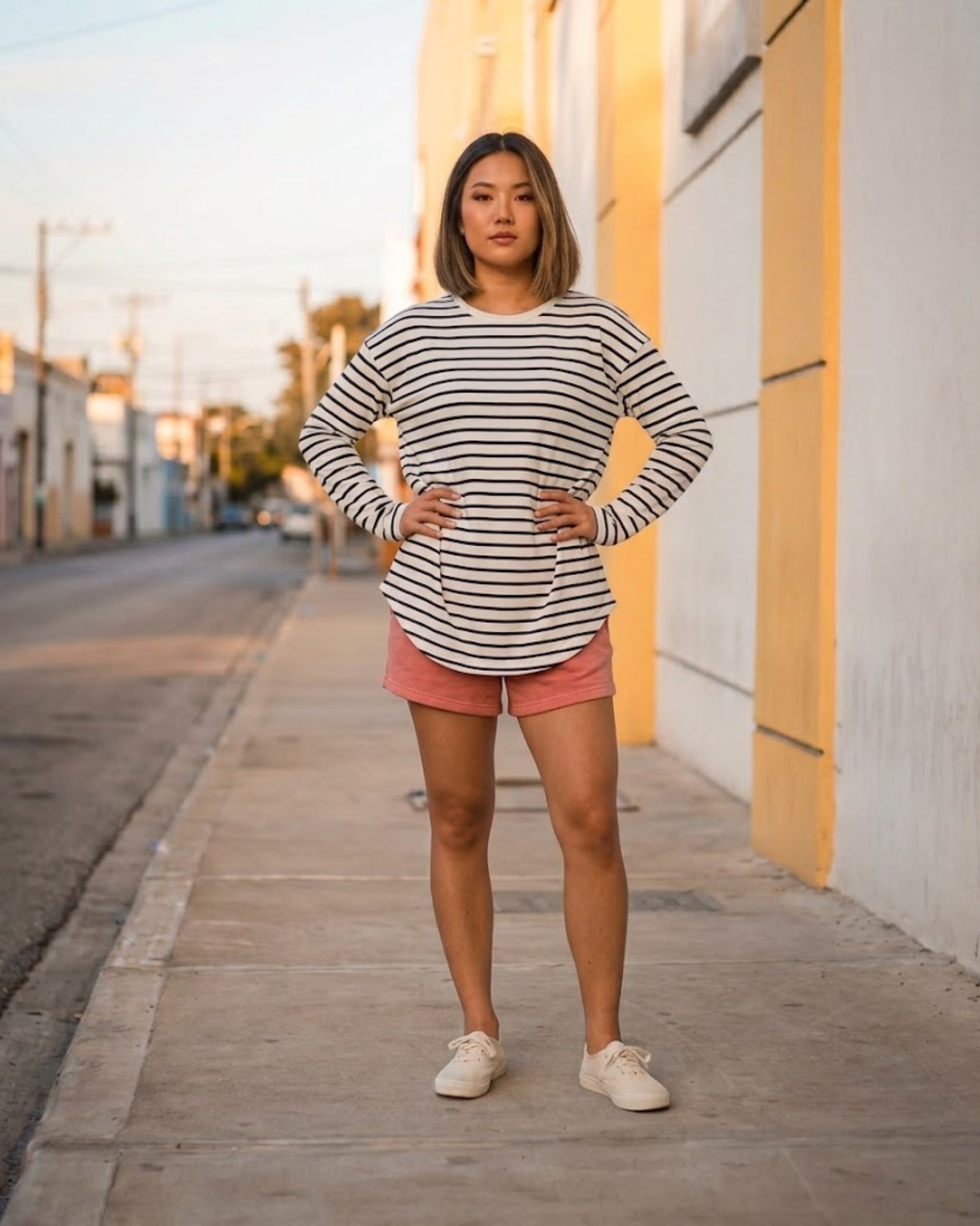 Alma Crewneck Stripe Top