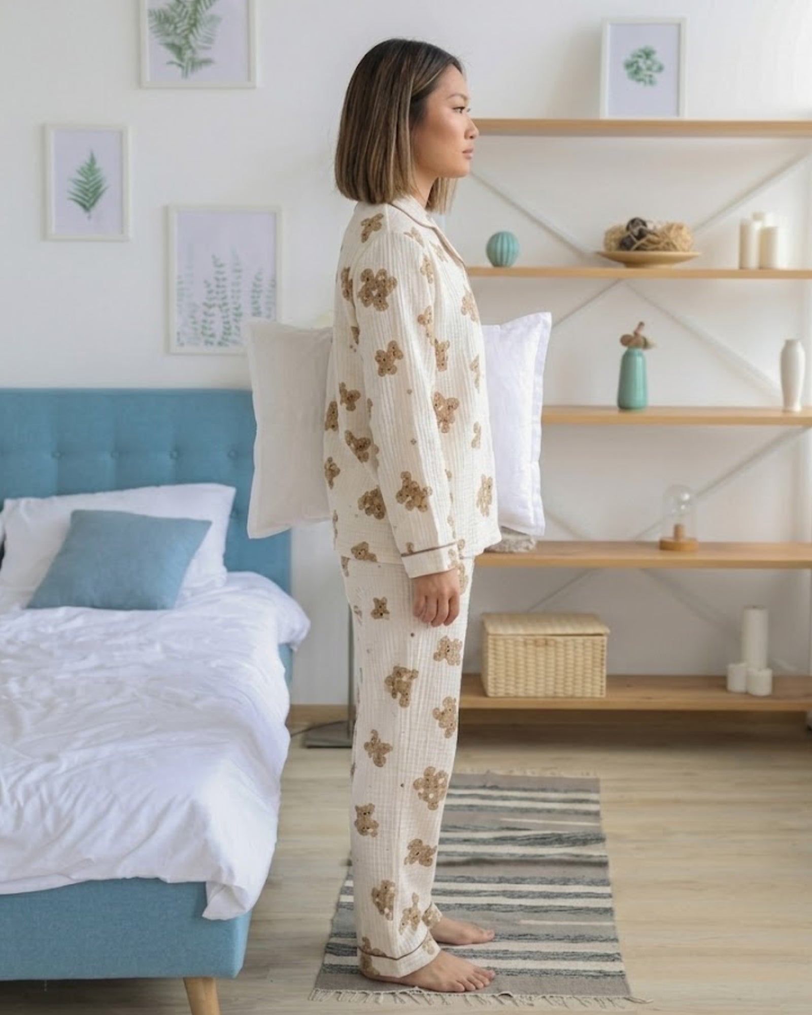 Pippa Bear Print Pyjama Set