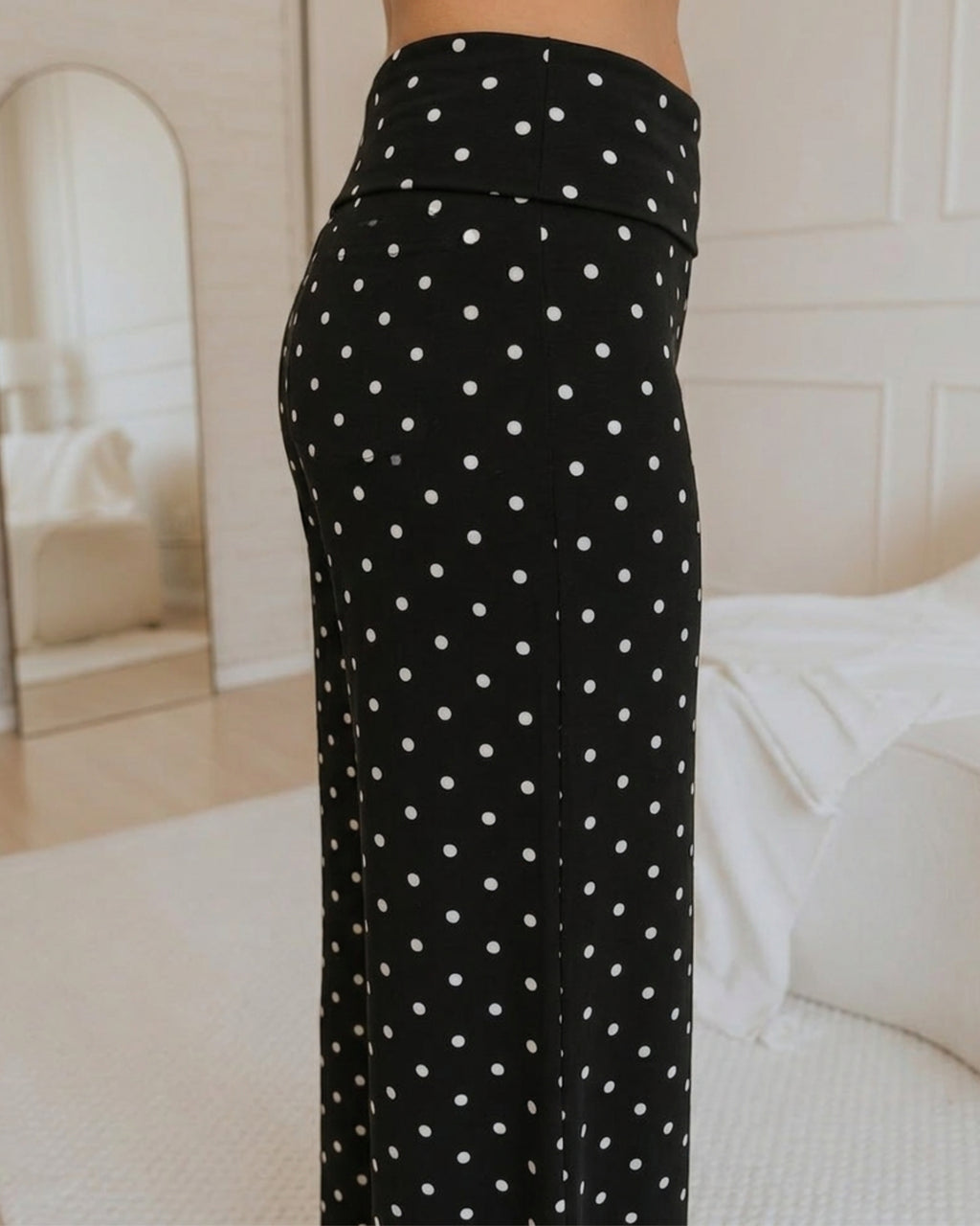 Sable Spot Fold Trouser