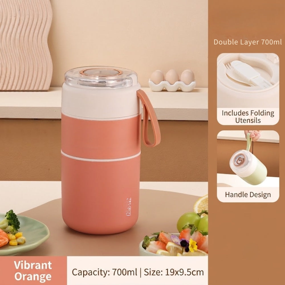 Insulated Food Jar Stack - 700ml