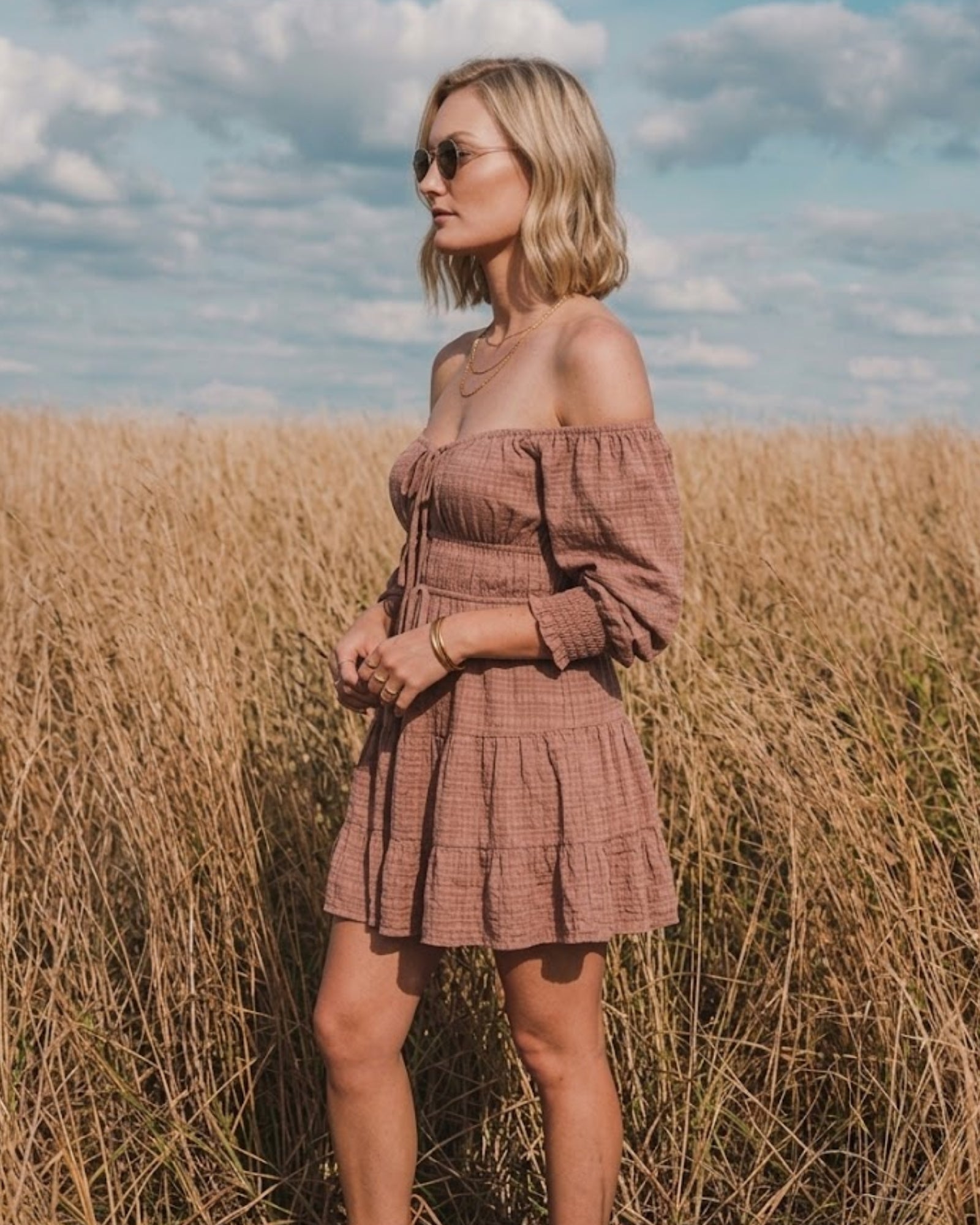 Seraphina Off Shoulder Mini Dress
