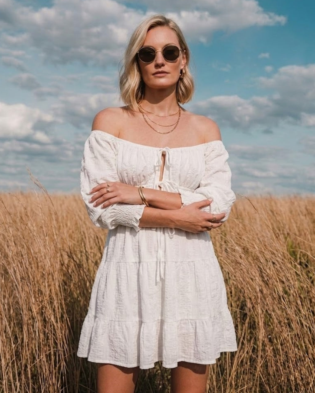 Seraphina Off Shoulder Mini Dress