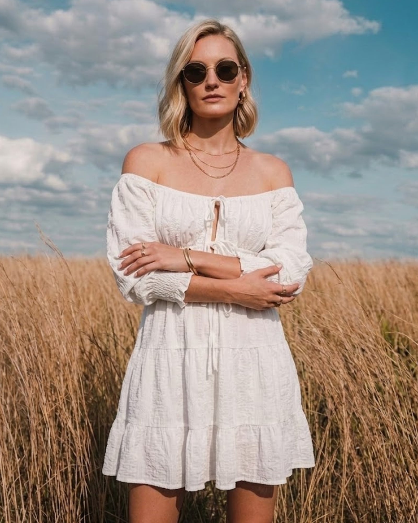 Seraphina Off Shoulder Mini Dress