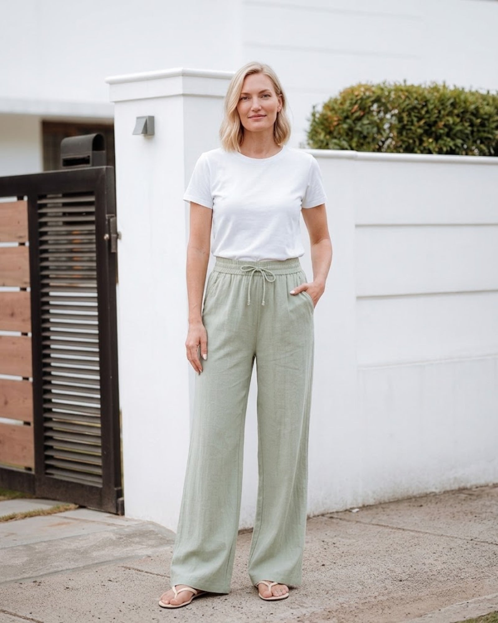 Arden Drawstring Wide Pant
