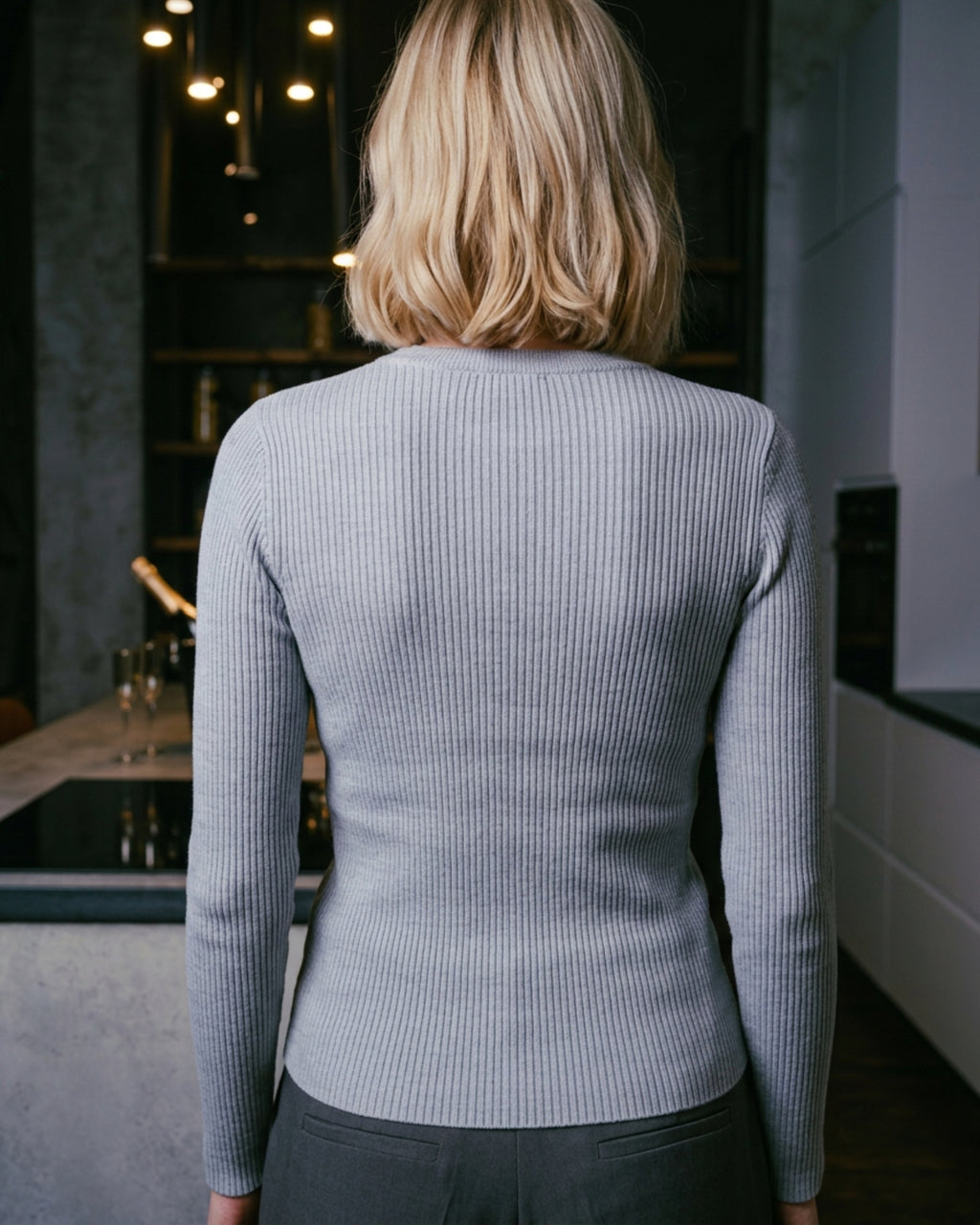 Ribbed Knit Top Sienne
