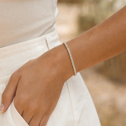 Gouden Tennisarmband