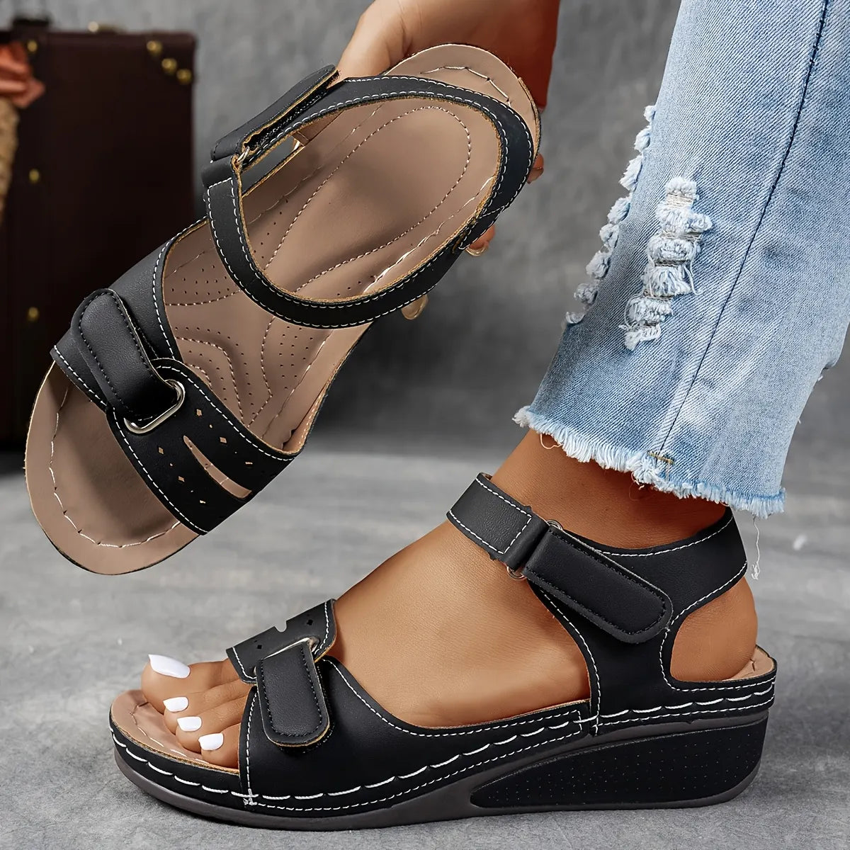 Marigold Comfort Wedge Sandal