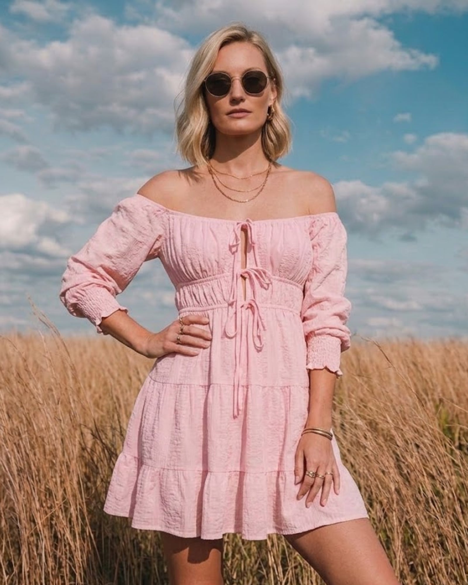 Seraphina Off Shoulder Mini Dress