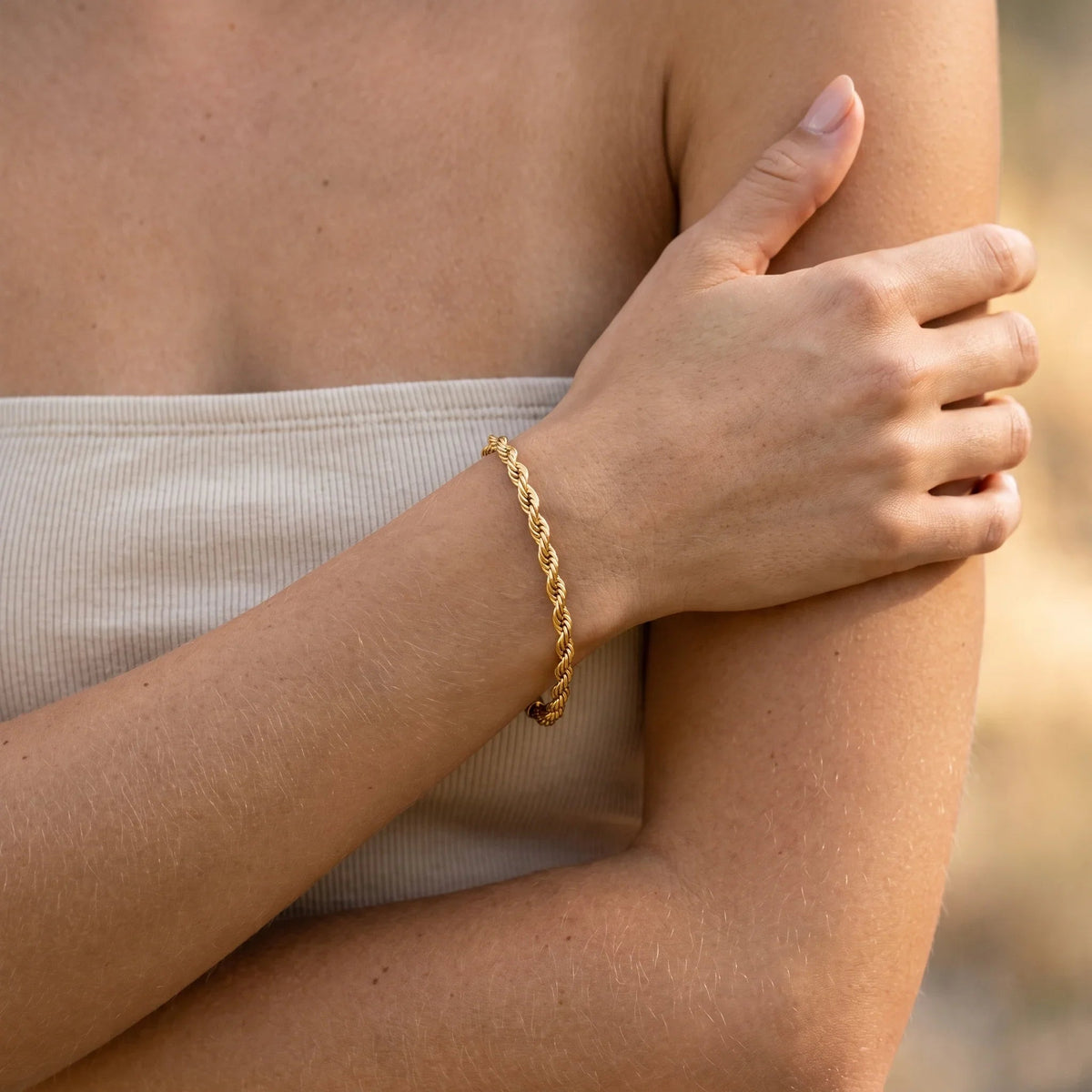 Gedraaide Schakelarmband