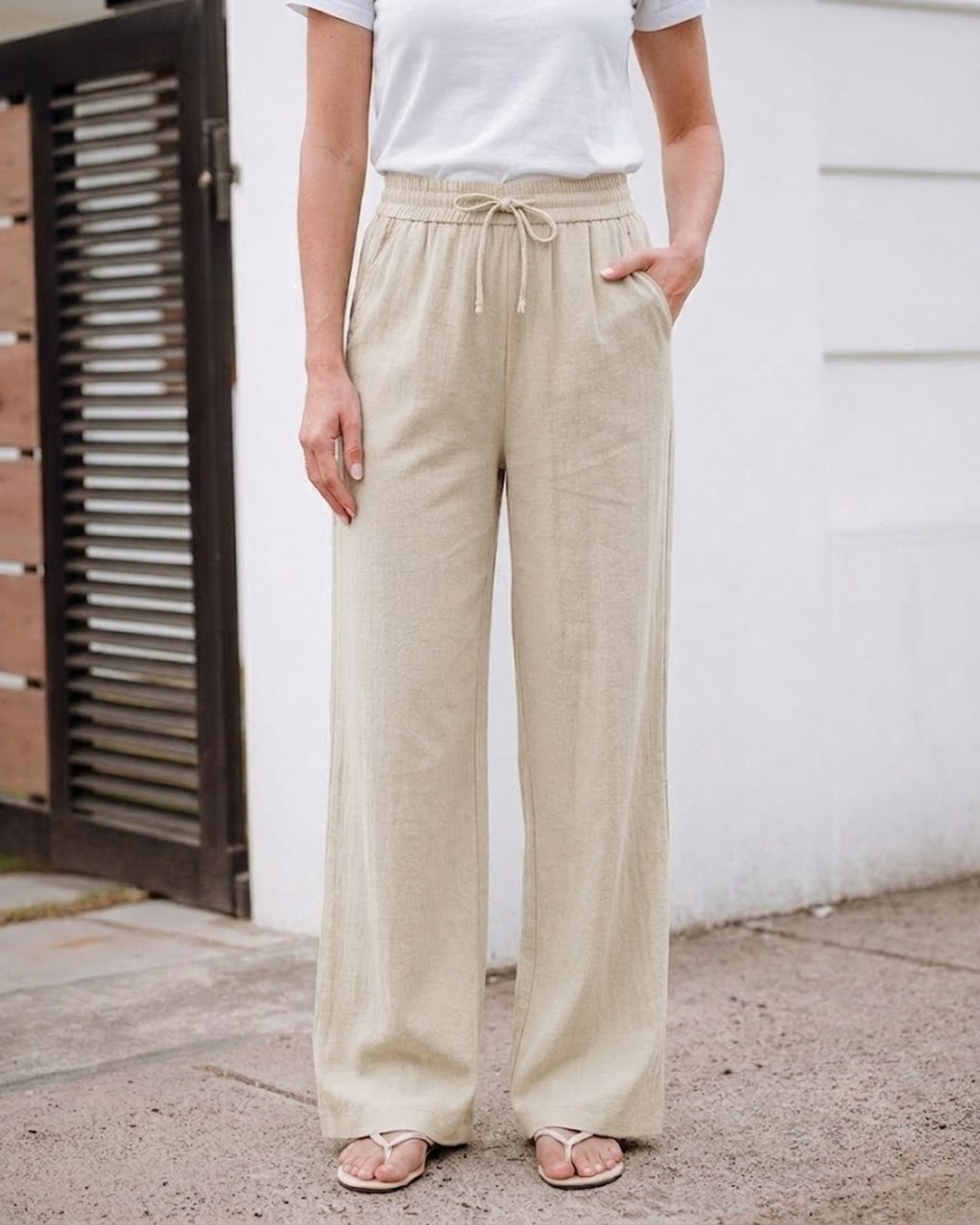 Arden Drawstring Wide Pant