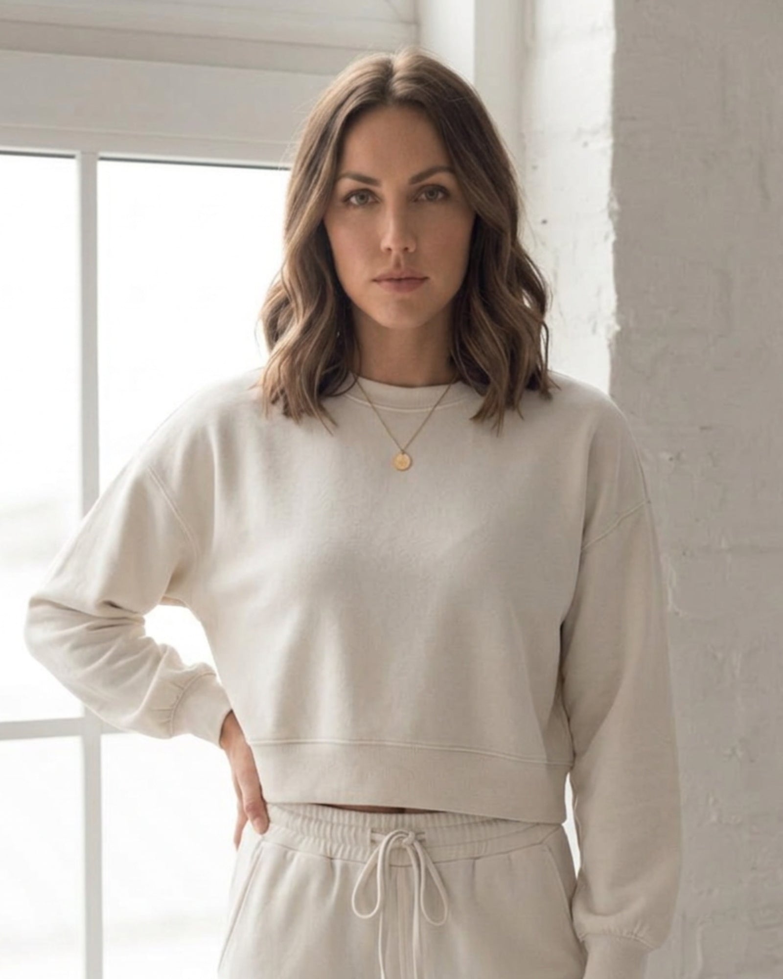 Harley Crop Crew Sweater