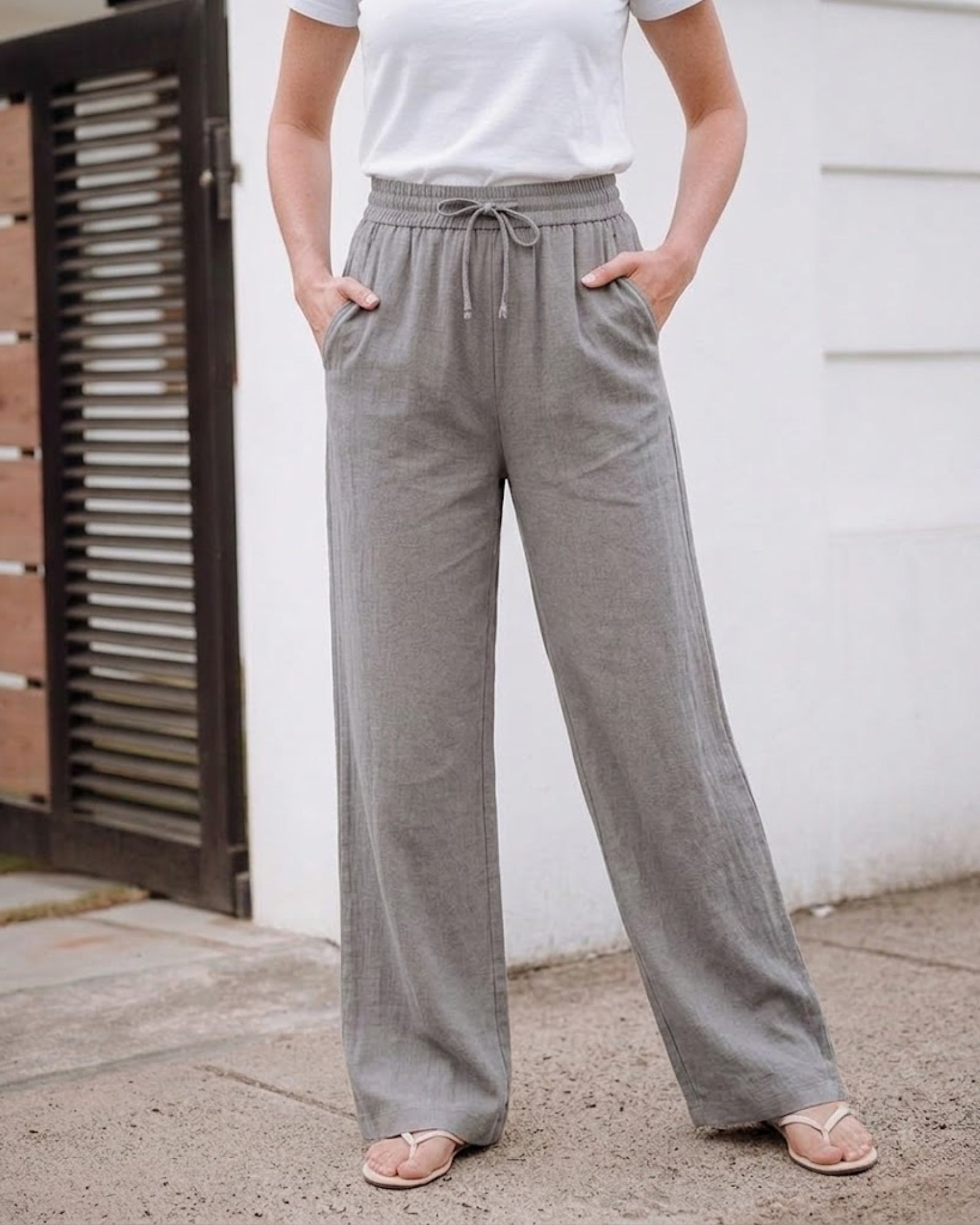 Arden Drawstring Wide Pant