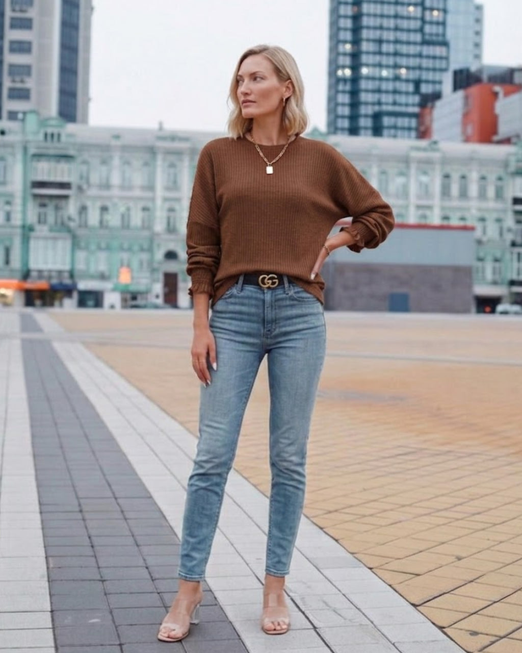 Britta Smocked Cuff Sweater