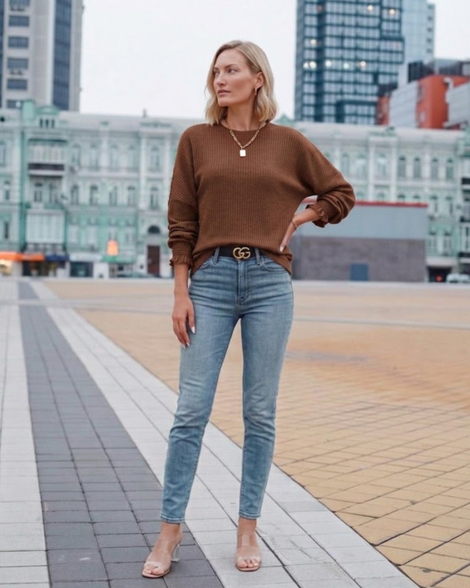 Britta Smocked Cuff Sweater