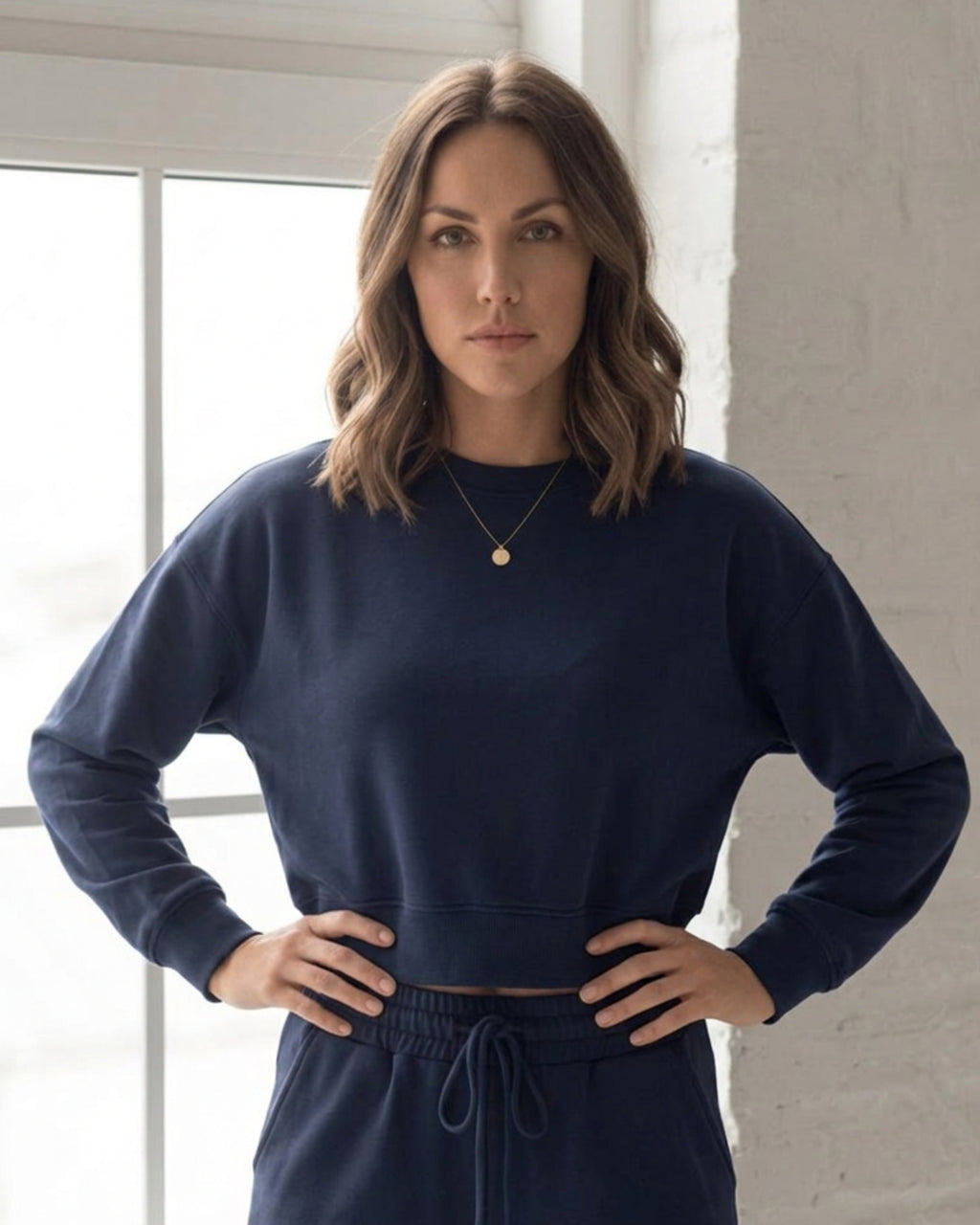 Harley Crop Crew Sweater