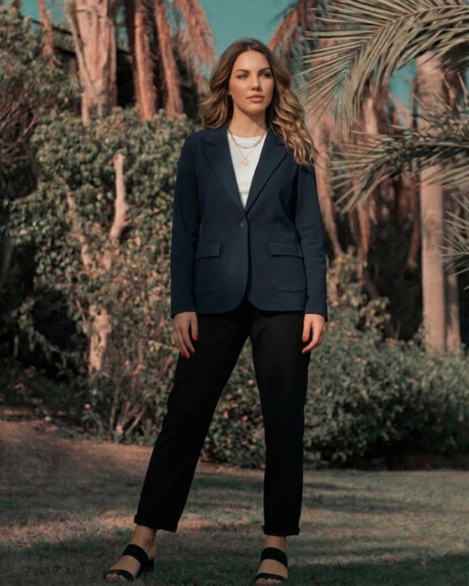 Maeva Single Button Blazer