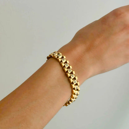 Horlogebandketting Armband