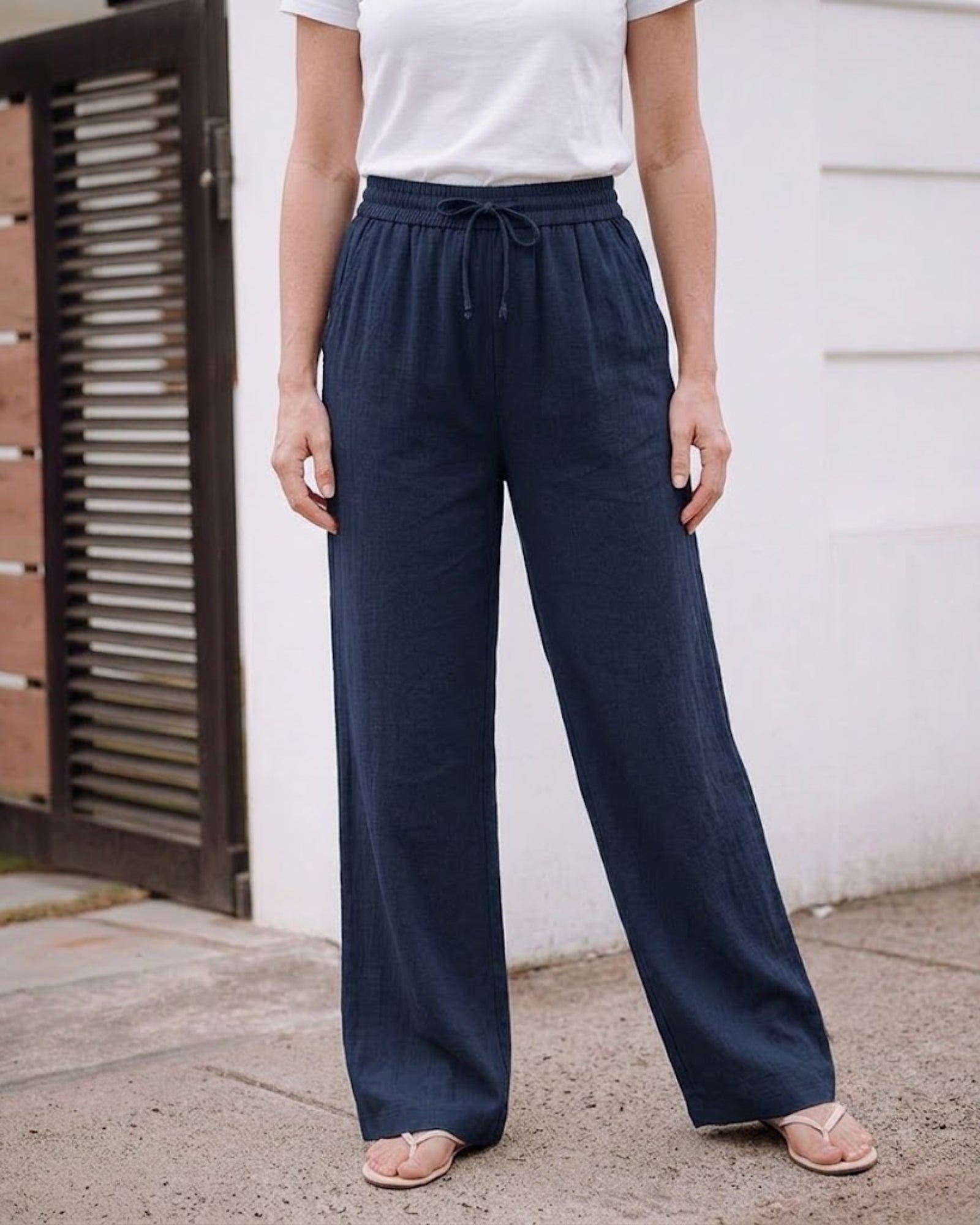 Arden Drawstring Wide Pant