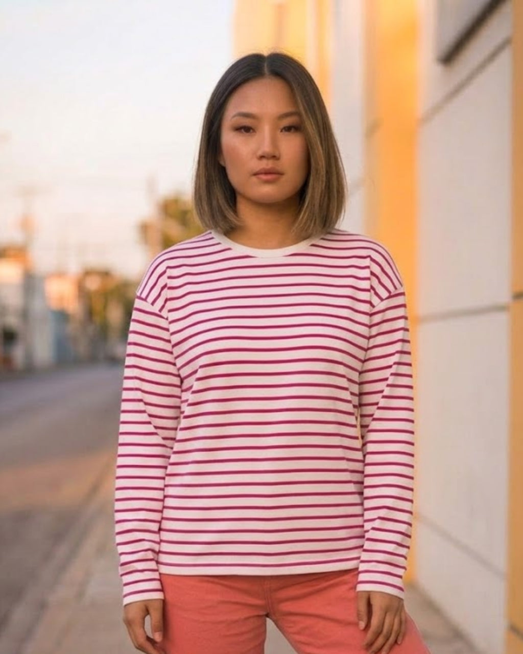 Alma Crewneck Stripe Top