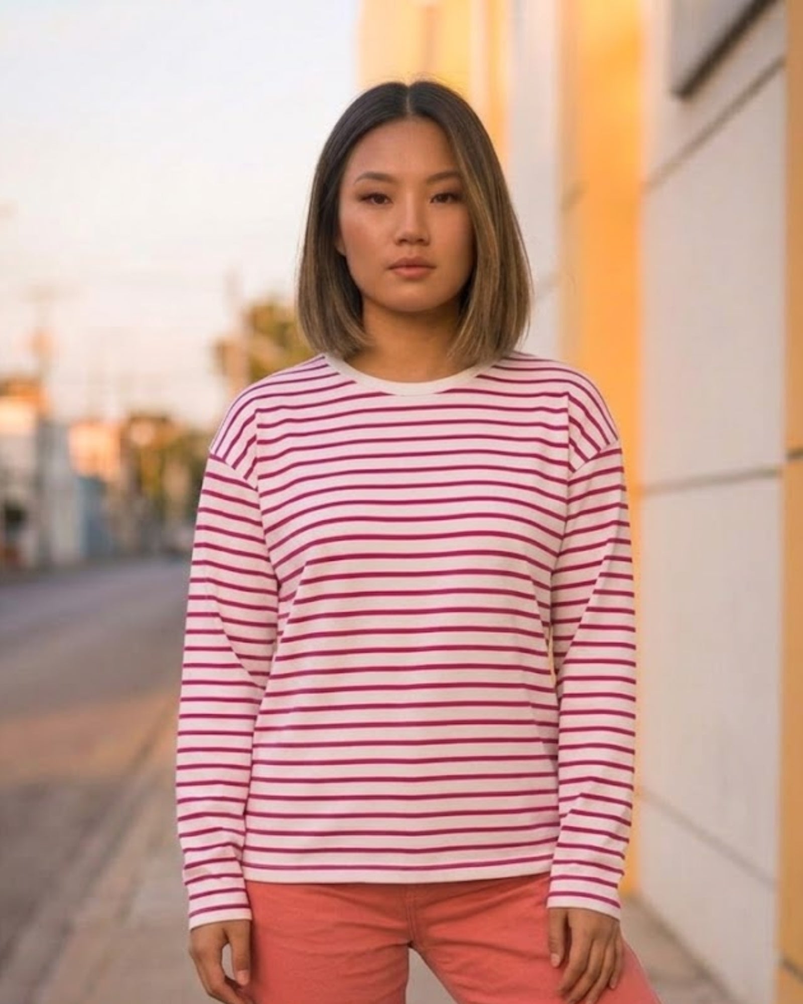 Alma Crewneck Stripe Top