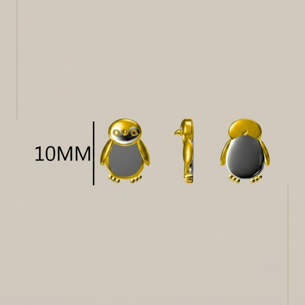 Opal Penguin Stud Earring