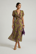 Violette Floral Wrap Dress