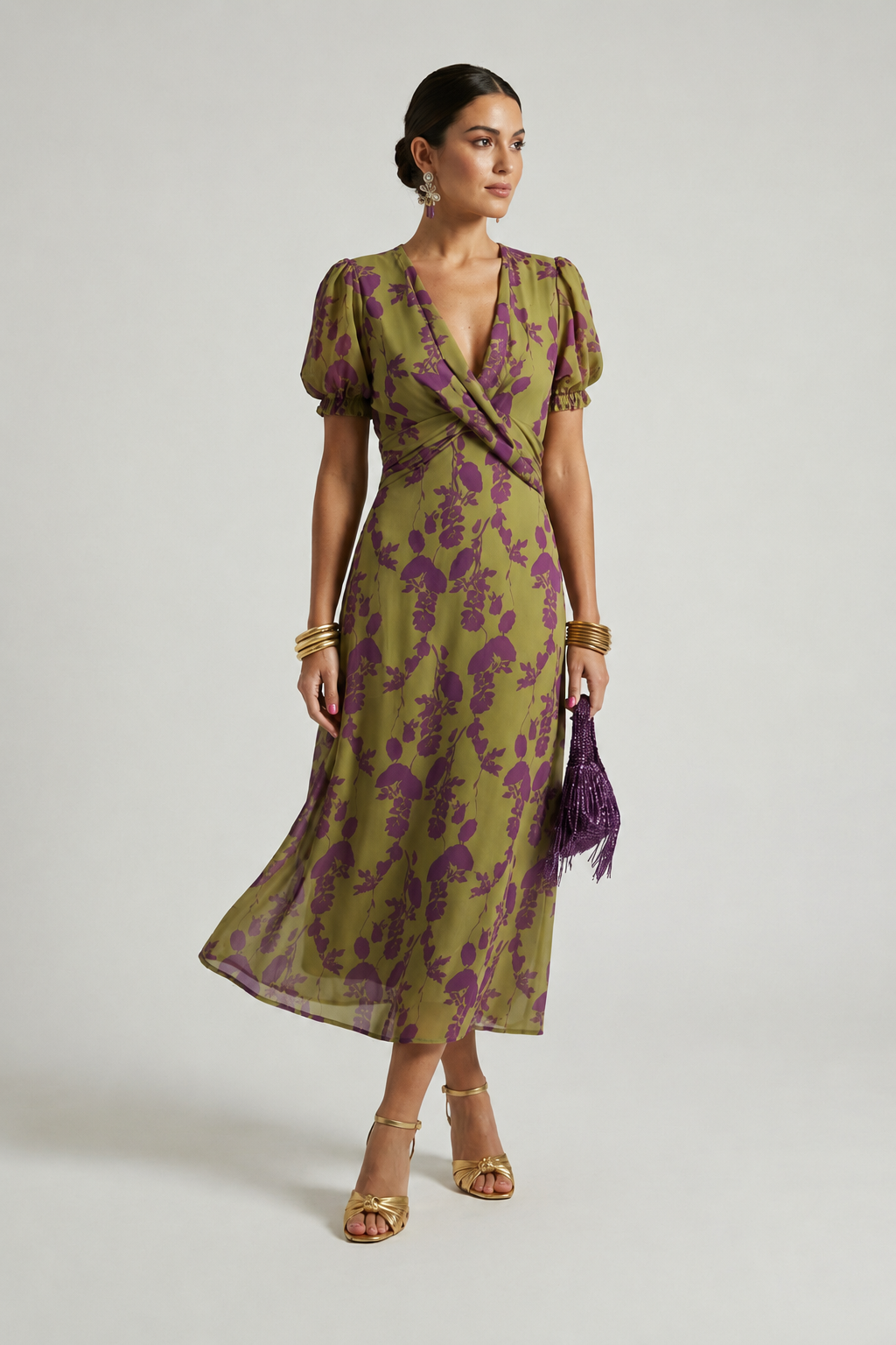 Violette Floral Wrap Dress