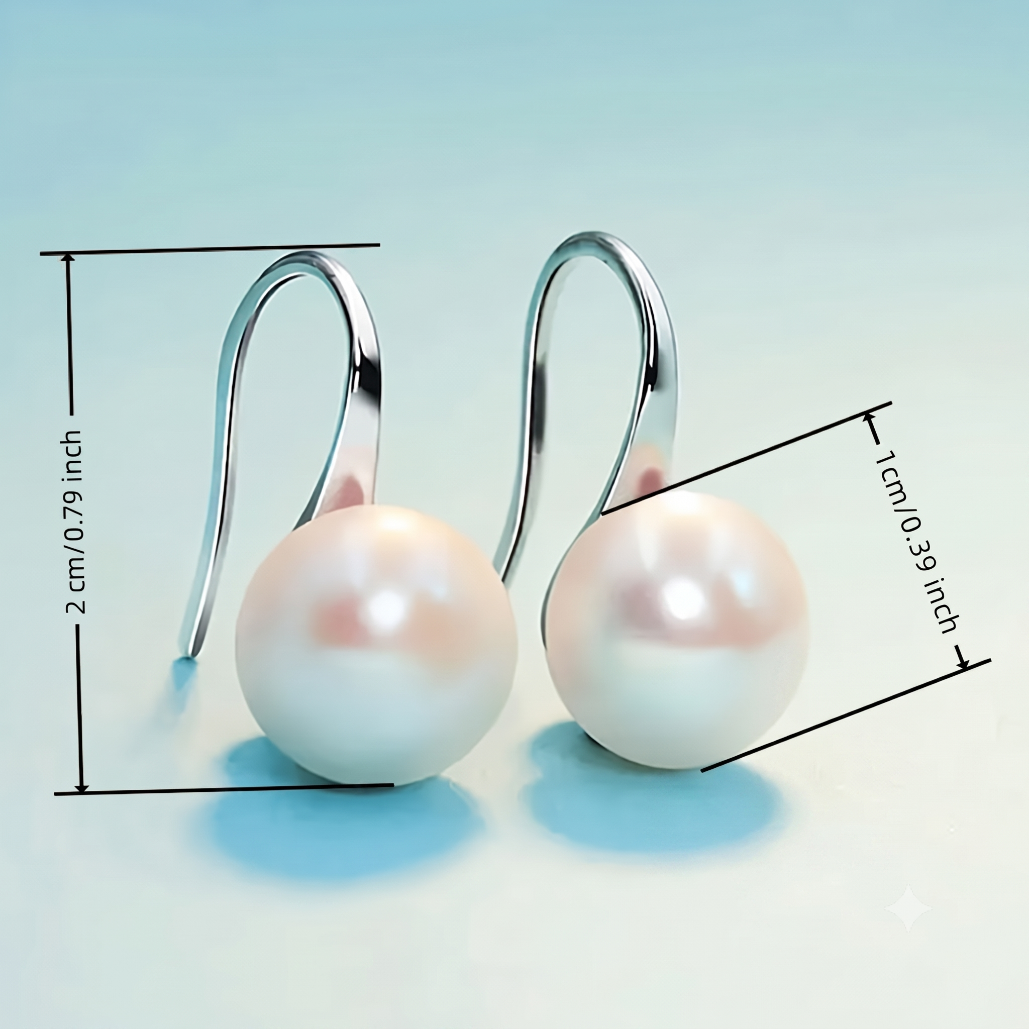 Seraphine Pearl Hook Earrings