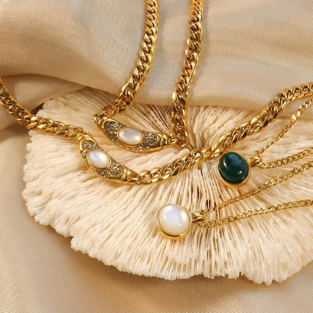 Edelsteenhanger Ketting