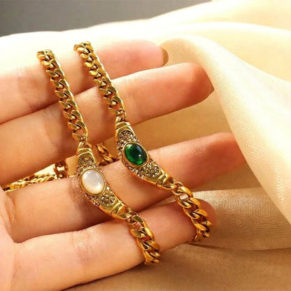 Edelsteenhanger Ketting