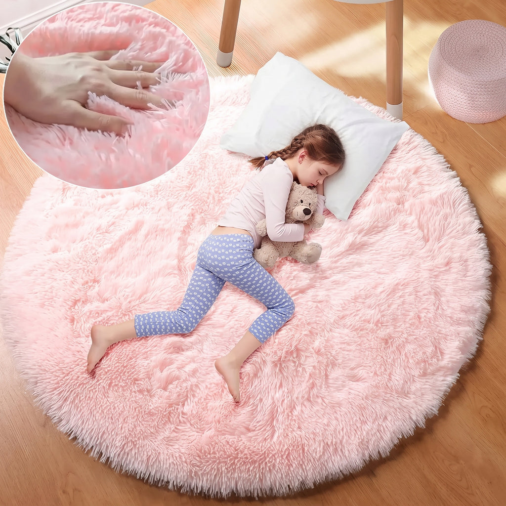 Fluffy Round Rug