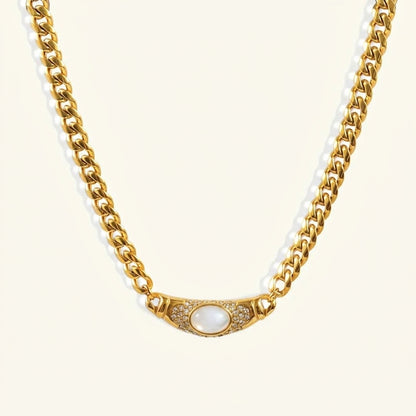 Edelsteenhanger Ketting