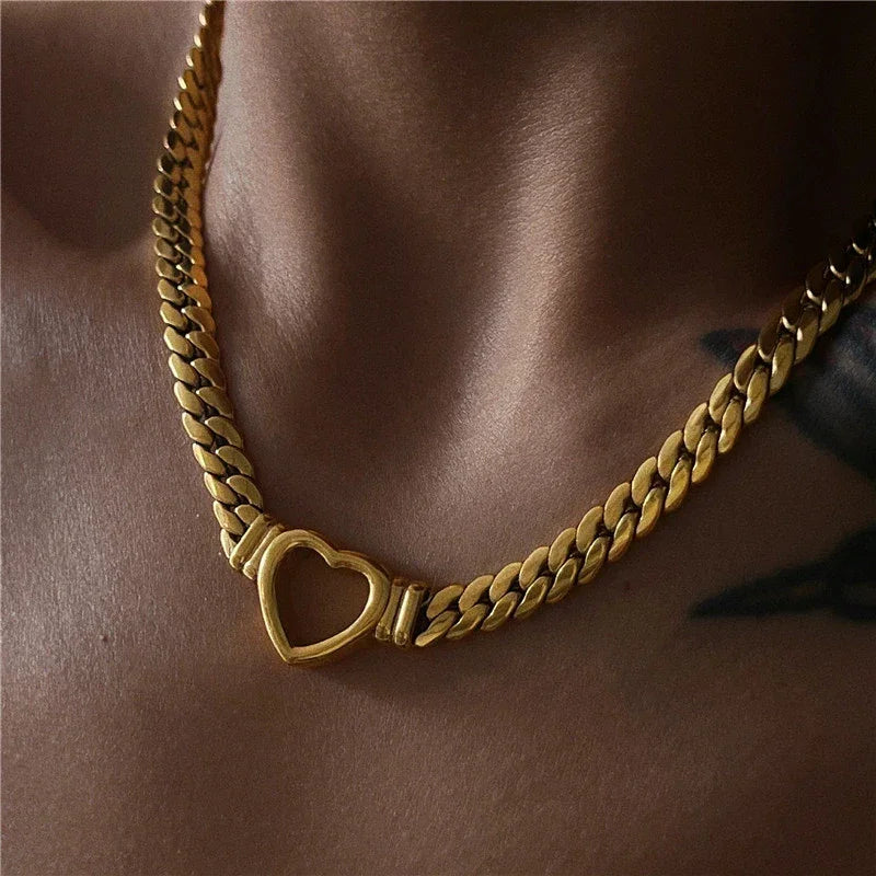 Gouden Hart Choker