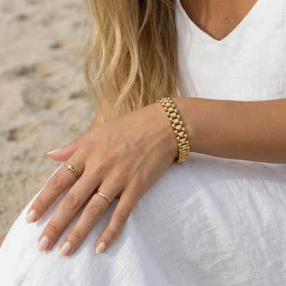 Horlogebandketting Armband