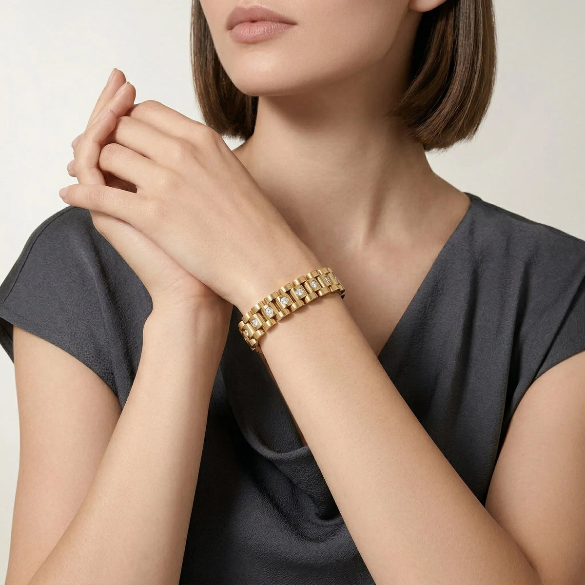Horlogebandketting Armband