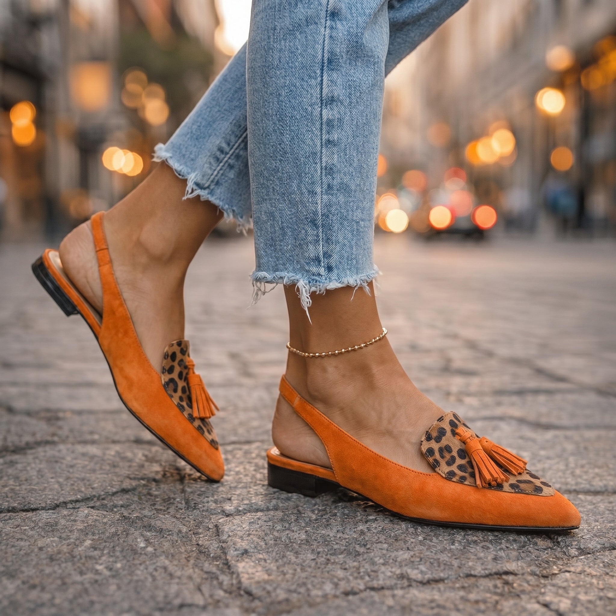 Corvina Tasseled Slingback