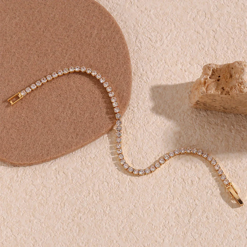 Gouden Tennisarmband